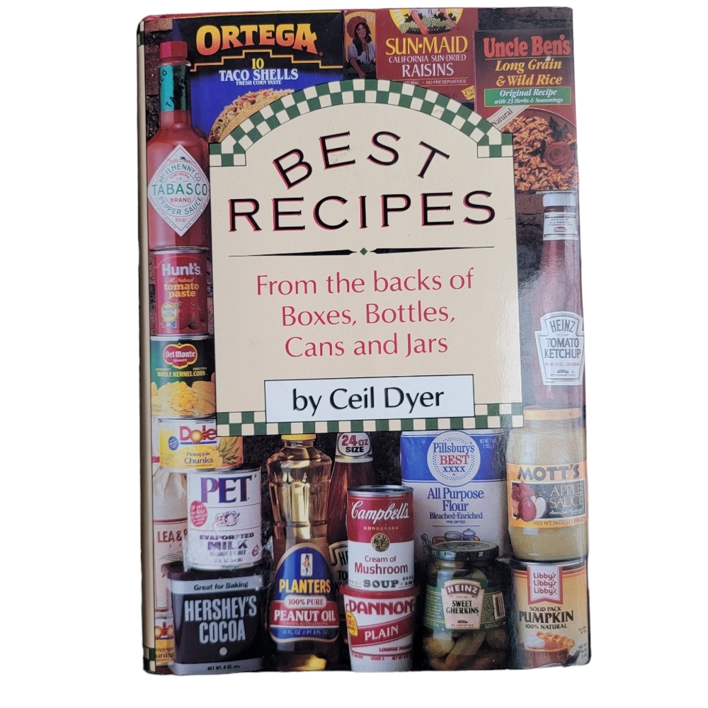Cook Book Best Recipes from the backs of boxes, bottles,  cans and jars used